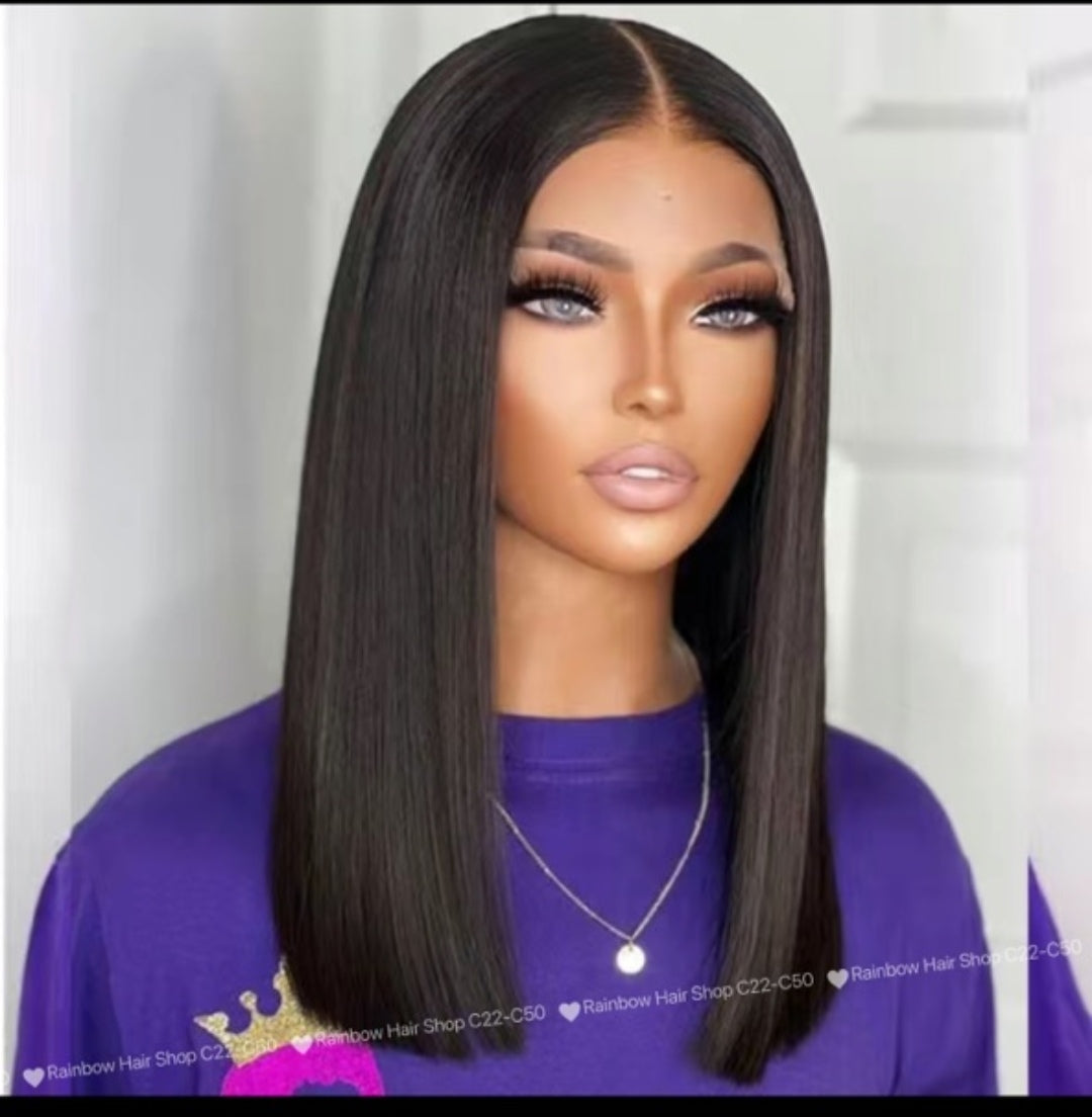 5×5 Double Drawn Glueless Wig